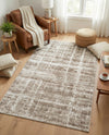 Metro Heights Collection Area Rug -  Flatiron Rectangle Light Brown  lifestyle 28