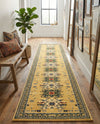 Tabriz Tapestries Collection Area Rug - Azerbaijan (Cream) Runner Cream  lifestyle 50