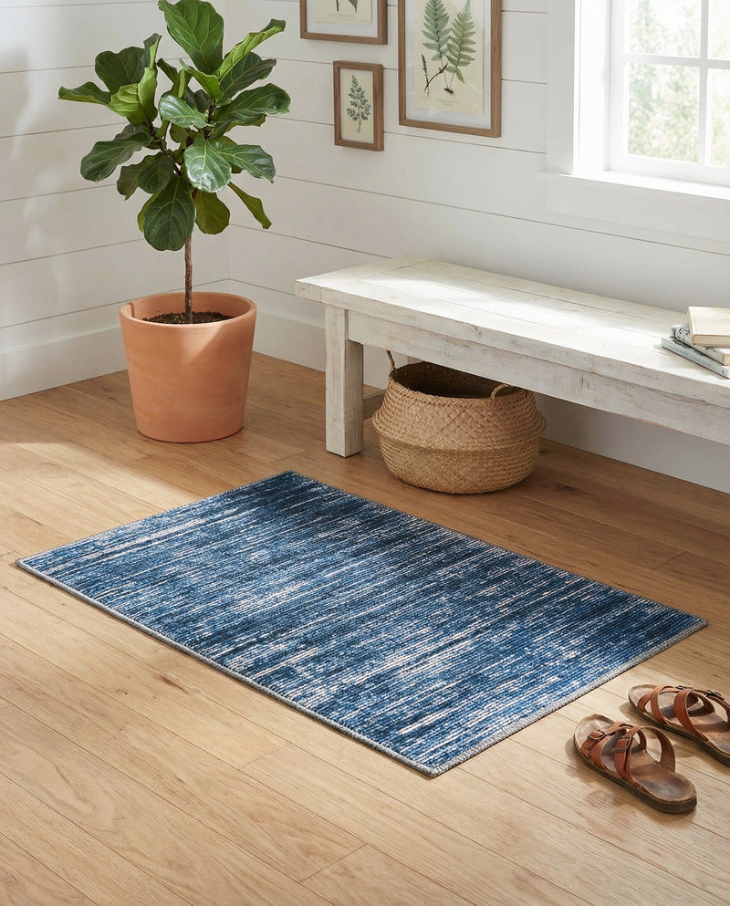 Sahara Essence Collection Area Rug - Oasis (Blue) Rectangle Blue  lifestyle 7