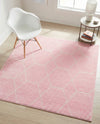 Trellis Mosaic Collection Area Rug - Arborville (Light Pink) Square Light Pink  lifestyle 36
