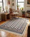 Samarkand Elegance Collection Area Rug -  Margilan (Ivory) Rectangle Ivory  lifestyle 11
