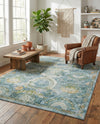 Caribbean Breeze Collection Area Rug -  Lucia Rectangle Light Blue  lifestyle 23