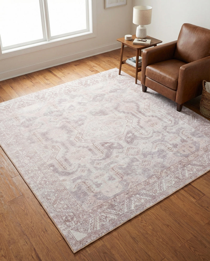 Heritage Elegance Collection Area Rug -  Charlottenburg Square Gray  lifestyle 78