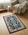 Isfahan Elegance Collection Area Rug - Naghsh-e Jahan (Navy Blue) Rectangle Navy Blue  lifestyle 21
