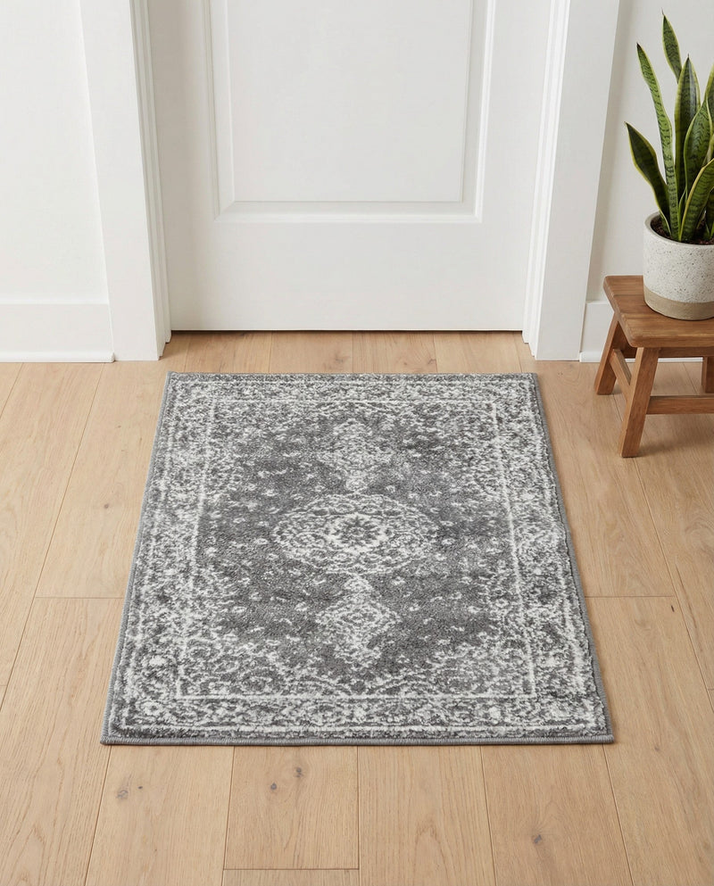 Dover Terrace Collection Area Rug - Marina (Dark Gray) Rectangle Dark Gray  lifestyle 22