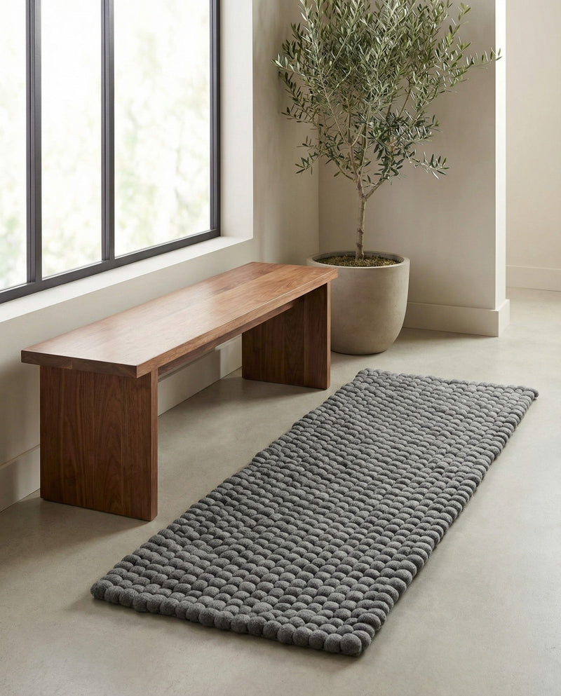 Woolen Sphere Collection Area Rug - Orbsburg (Gray) Runner Gray  lifestyle 65