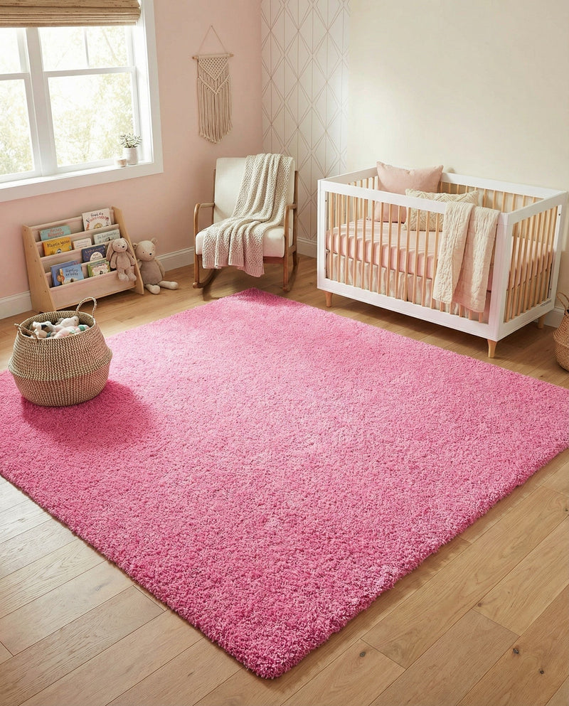 Plush Oasis Collection Area Rug - Serenity (Taffy Pink) Square Taffy Pink  lifestyle 86
