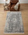 Caribbean Breeze Collection Area Rug -  Utila Rectangle Fume Gray  lifestyle 28