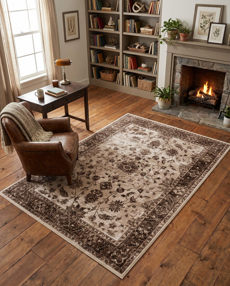 Andes Summit Collection Area Rug -  Aconcagua Rectangle Cream  lifestyle 26