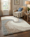 Cozy Haven Shag Collection Area Rug -  Oasis Rectangle Khaki  lifestyle 47