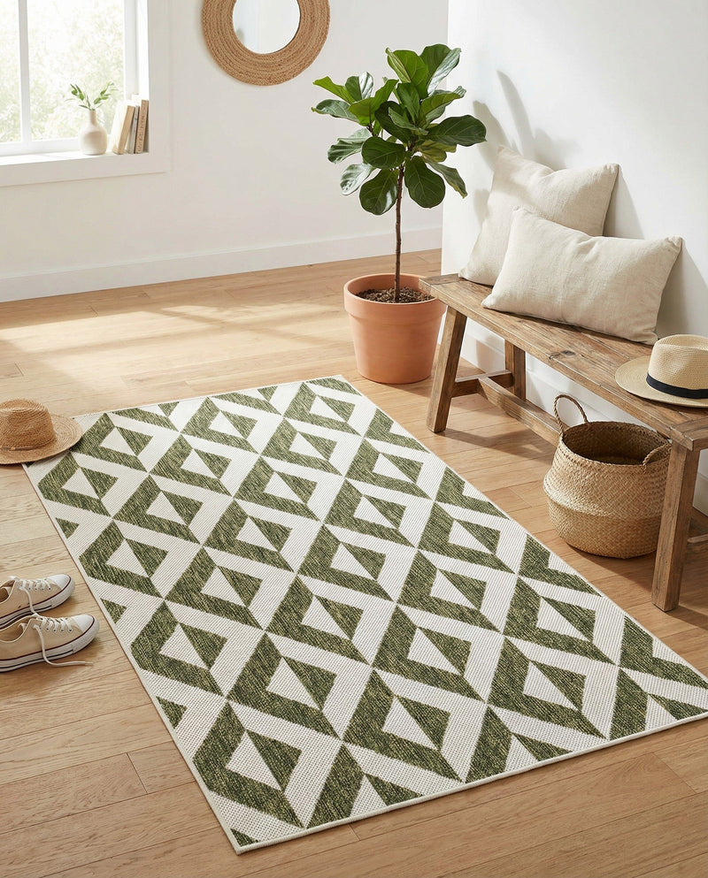 Urban Oasis Rugs Collection Area Rug -  Highrise (Green) Rectangle Green  lifestyle 9