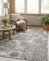 Riviera Elegance Collection Area Rug -  Monaco (Gray) Rectangle Gray  lifestyle 5