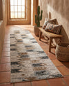 Desert Modern Eco Rug Series Collection Area Rug -  Taos Runner Ivory  lifestyle 47
