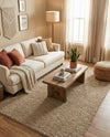 Cozy Comfort Shag Collection Area Rug - Haven (Khaki) Rectangle Khaki  lifestyle 19