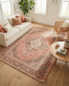 Savannah Threads Collection Area Rug -  Chihuahuan Rectangle Red  lifestyle 5