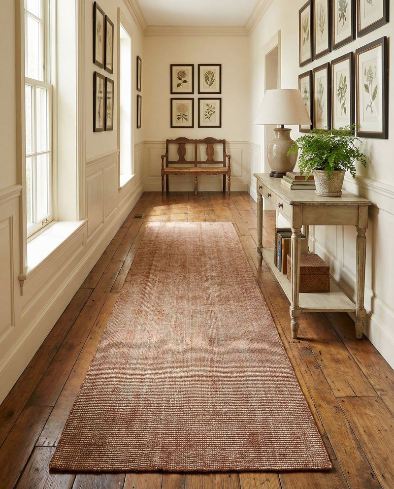 Berkshire Estate Collection Area Rug - Windsor (Cocoa Bean Brown) Runner Cocoa Bean Brown  lifestyle 35