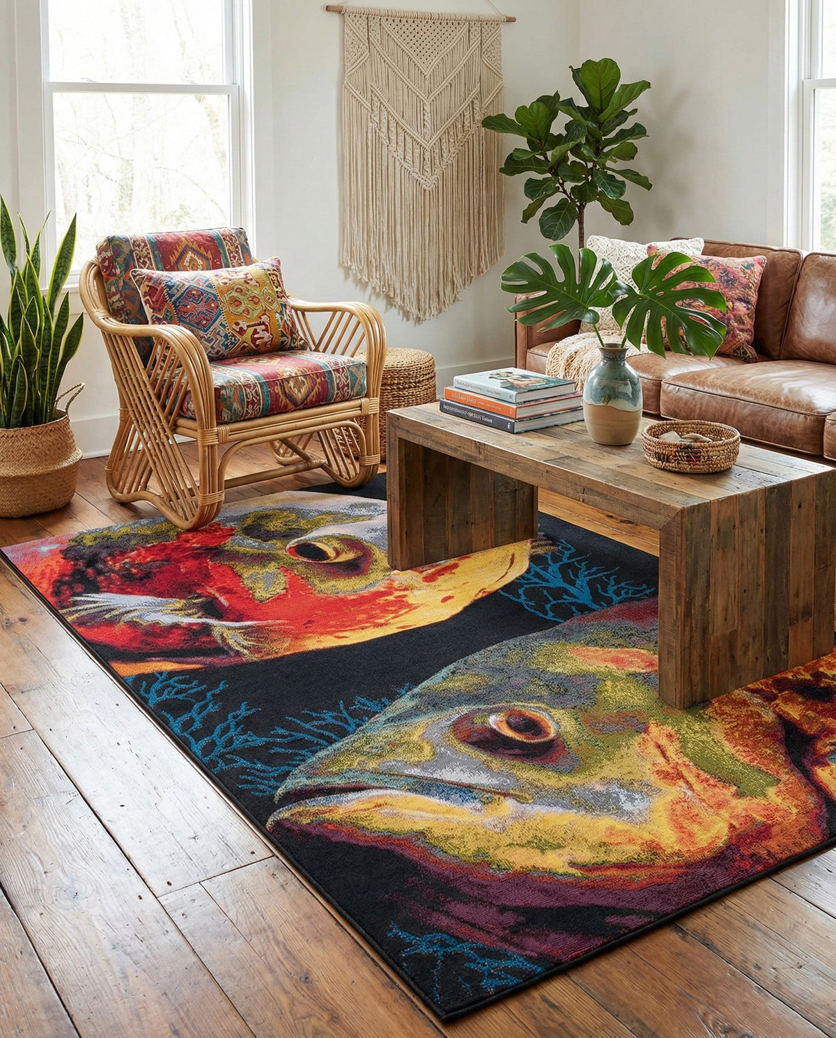 Seaside Haven Rugs Collection Area Rug -  Harbor Rectangle Multi  lifestyle 19