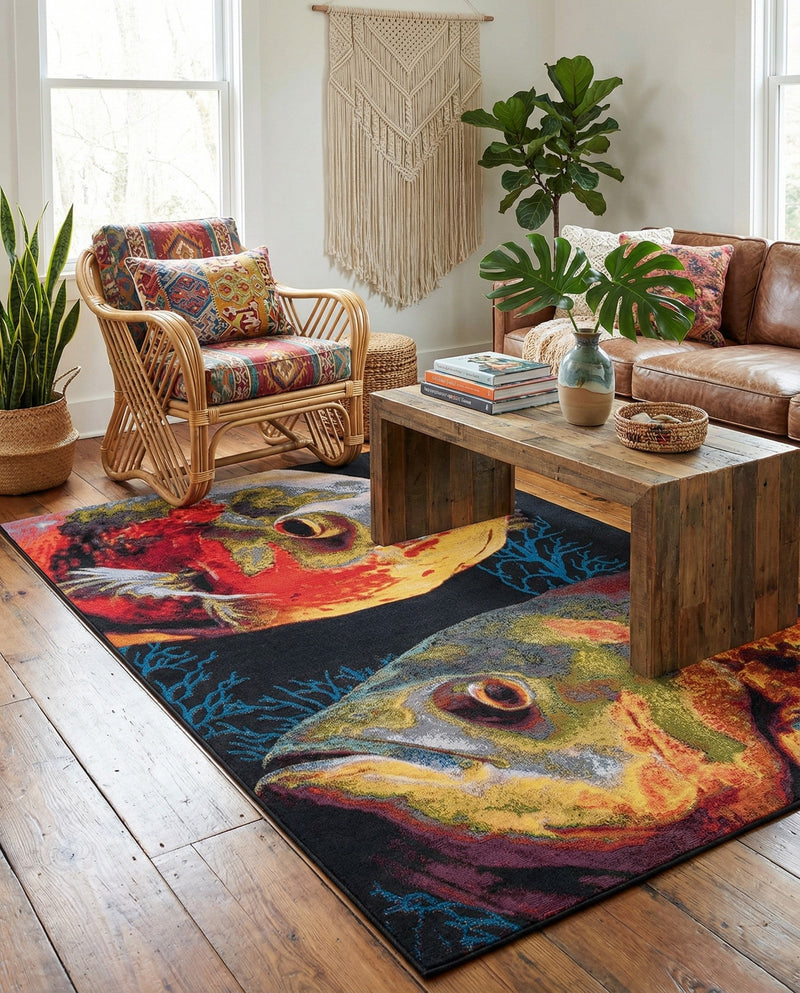Seaside Haven Rugs Collection Area Rug -  Harbor Rectangle Multi  lifestyle 19