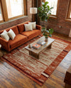 Autumn Meadow Collection Area Rug -  Nutmegwood Rectangle Beige  lifestyle 33
