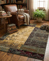 Bistro Lounge Collection Area Rug -  Lungo Rectangle Beige  lifestyle 4