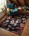 Brighton Terrace Collection Area Rug -  Roedean Rectangle Navy Blue  lifestyle 15