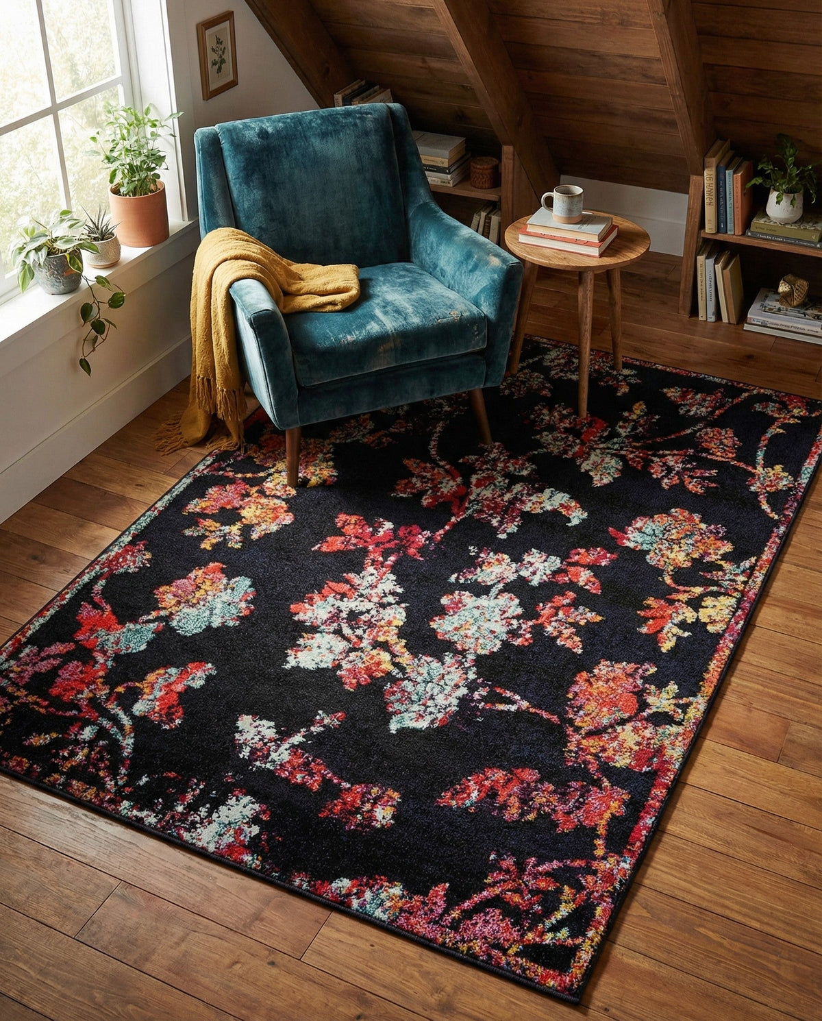 Brighton Terrace Collection Area Rug -  Roedean Rectangle Navy Blue  lifestyle 15