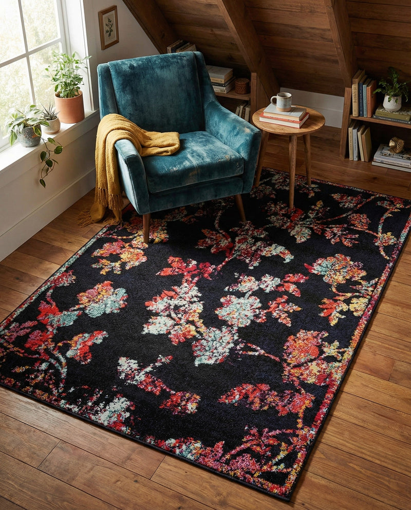 Brighton Terrace Collection Area Rug -  Roedean Rectangle Navy Blue  lifestyle 15