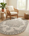 Mykonos Manor Collection Area Rug -  Tinos (Ivory) Oval Ivory  lifestyle 71