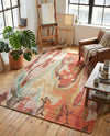 Savannah Threads Collection Area Rug -  Taklamakan Rectangle Multi  lifestyle 15