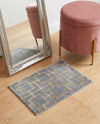 Hollywood Luxe Collection Area Rug -  Beverly (Gray Gold) Rectangle Gray Gold  lifestyle 8