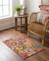 Colorburst Oasis Collection Area Rug -  Azura Rectangle Multi  lifestyle 5
