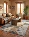Desert Modern Eco Rug Series Collection Area Rug -  Taos Rectangle Ivory  lifestyle 8
