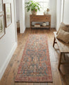 Savannah Threads Collection Area Rug -  Patagonian Runner Antique Blue  lifestyle 30