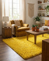 Plush Oasis Collection Area Rug - Serenity (Tuscan Sun Yellow) Rectangle Tuscan Sun Yellow  lifestyle 17
