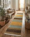 Zagros Oasis Collection Area Rug -  Mehran Runner Multi  lifestyle 16