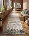 Mediterranean Lattice Collection Area Rug -  Casablanca (Ivory Gray Blue) Runner Ivory Gray Blue  lifestyle 44
