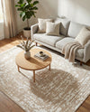 Sanctuary Retreat Collection Area Rug -  Asylum Rectangle White Bone  lifestyle 13