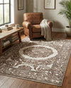 Sanctuary Retreat Collection Area Rug -  Enclave Rectangle Chocolate Brown  lifestyle 47