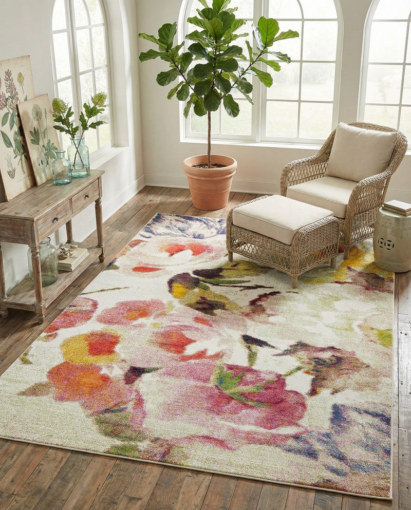 Venetian Elegance Collection Area Rug -  Marghera Rectangle Ivory  lifestyle 21