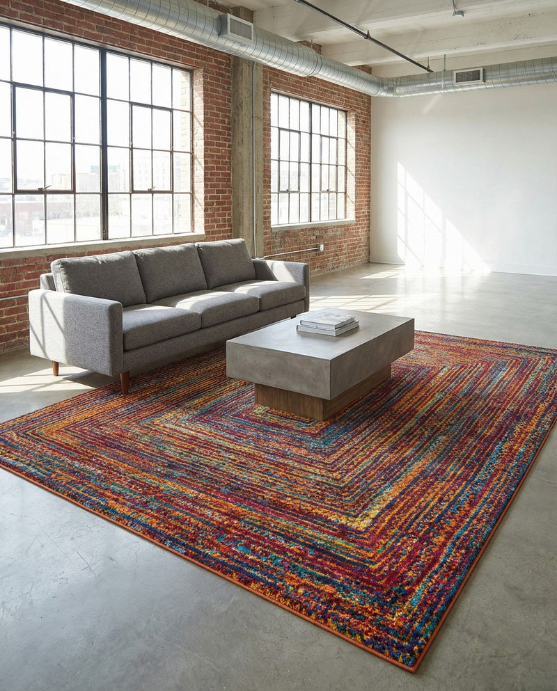 Caribbean Cove Collection Area Rug -  Martinique Rectangle Multi  lifestyle 13