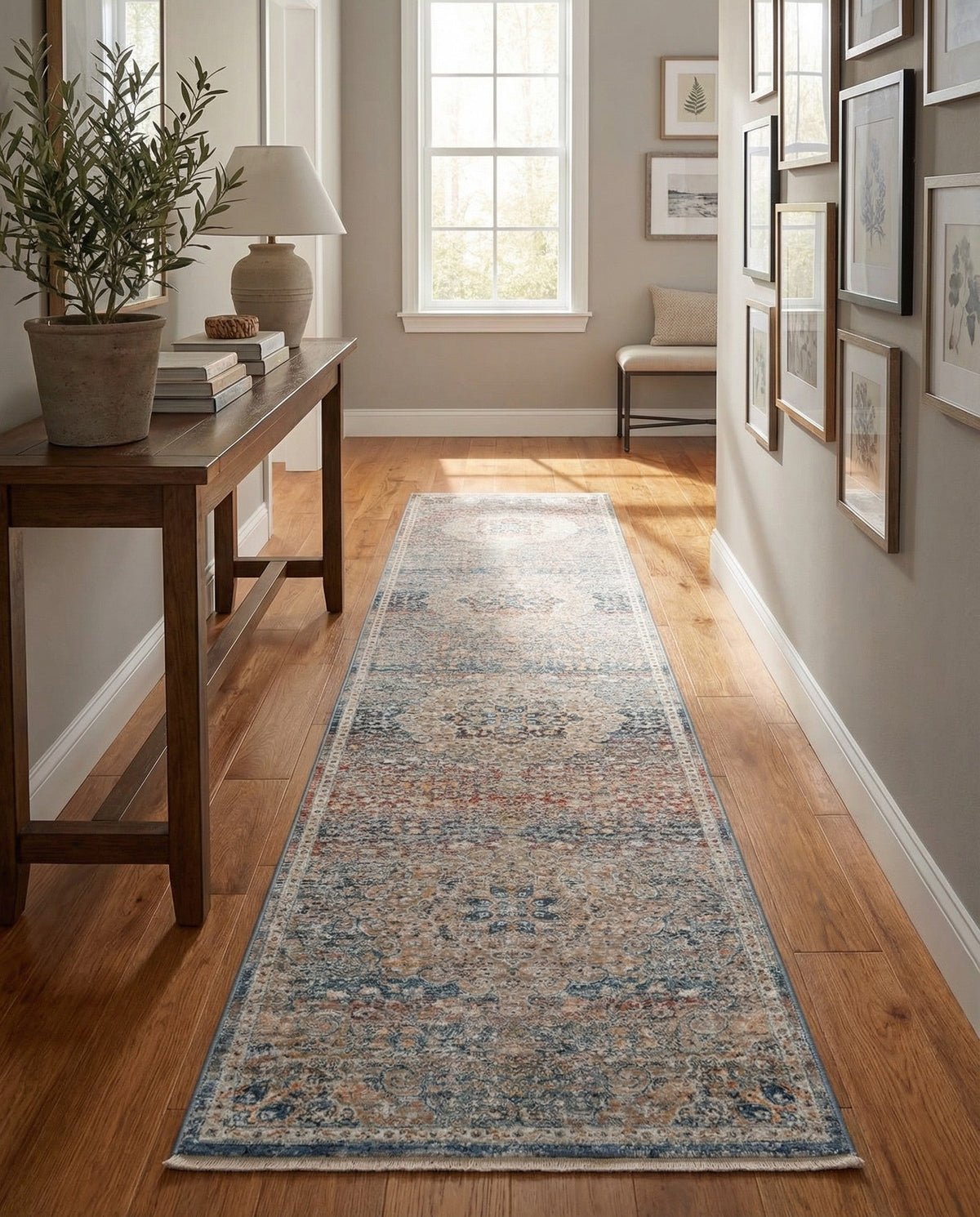 Coastal Haven Collection Area Rug - Seabreeze (Multi) Runner Multi  lifestyle 101