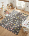 Wonder Tykes Collection Area Rug -  Carnival Rectangle Charcoal Gray  lifestyle 7
