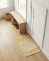 Mediterranean Lattice Collection Area Rug -  Casablanca (Ivory and Yellow) Rectangle Ivory and Yellow  lifestyle 20