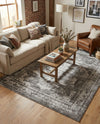 Riviera Elegance Collection Area Rug -  Menton (Gray) Rectangle Gray  lifestyle 21