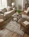 Cascade Range Collection Area Rug -  Shasta (Gray) Rectangle Gray  lifestyle 35