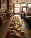 Bistro Lounge Collection Area Rug -  Doppio Runner Multi  lifestyle 41