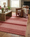 Jewel Oasis Collection Area Rug - Sapphire (Rusty Pink Rose) Rectangle Rusty Pink Rose  lifestyle 14