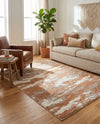 Sienna Collection Area Rug -  Veneto Rectangle Caramel and Ivory  lifestyle 35