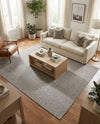 Seaside Serenity Collection Area Rug - Marina Rectangle Light Gray  lifestyle 25