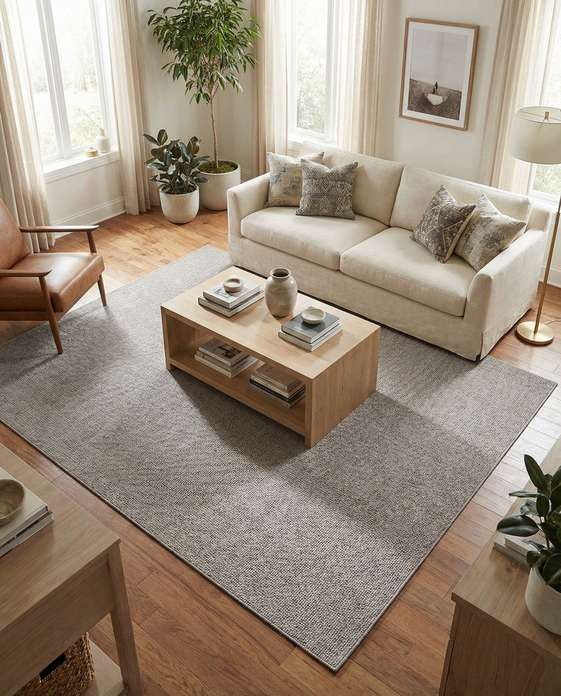 Seaside Serenity Collection Area Rug - Marina Rectangle Light Gray  lifestyle 25